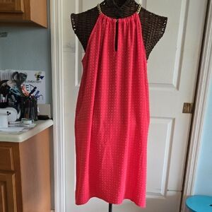 Michael Kors Pink Halter Midi Dress
